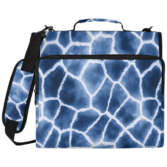 ALAZA Zipper Binder Lightning Giraffe Pattern 2 inch 3 Ring 500 Sheet Capacity Trapper Keeper File Folder Organizer Bag