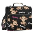 thumbnail image 1 of ALAZA Zipper Binder Monkey Cute 3 Ring Trapper Keeper File Folder Organizer Bag, 1 of 8