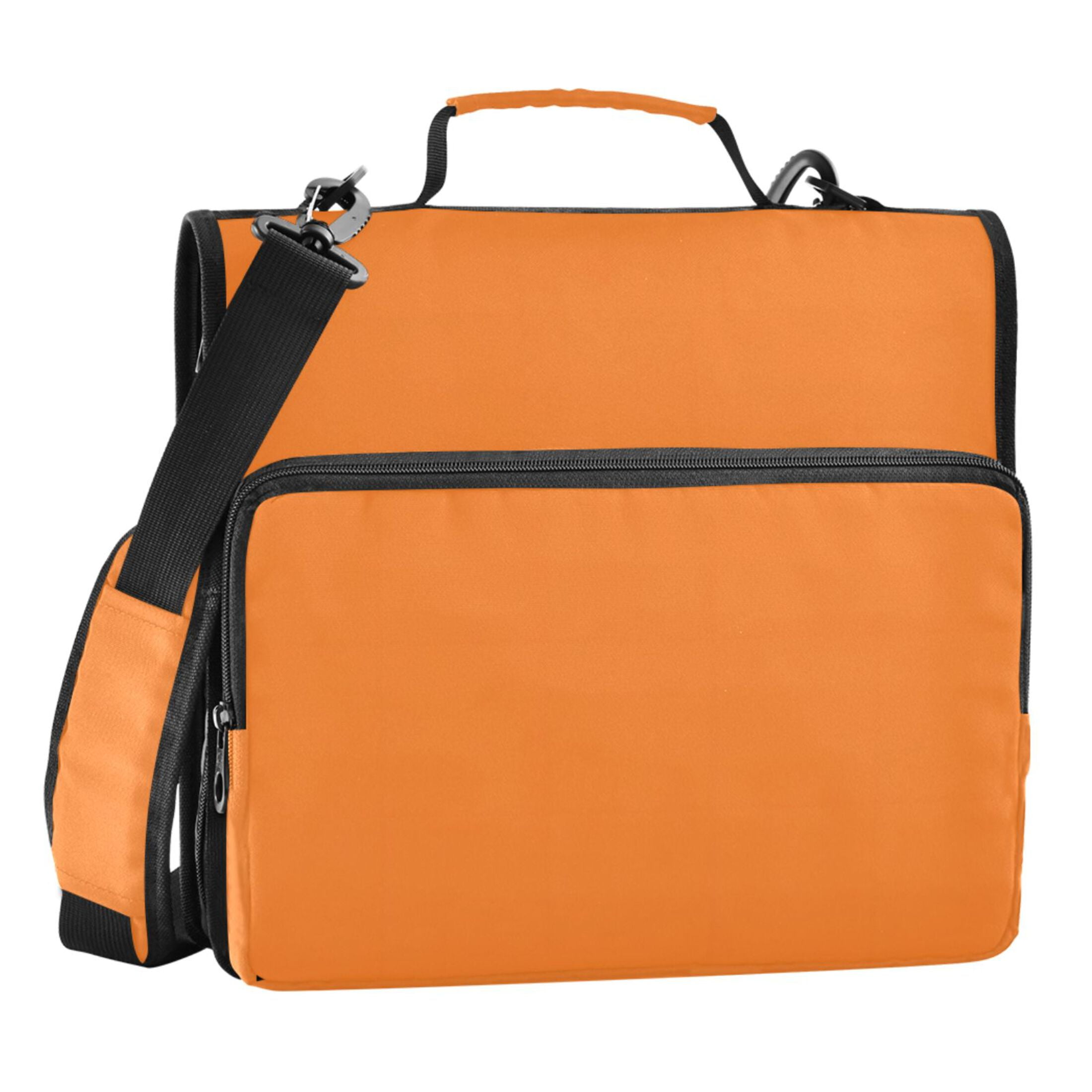 ALAZA Zipper Binder Orange Color 3 Ring Trapper Keeper File Folder