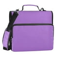 thumbnail image 1 of ALAZA Zipper Binder Purple Background 3 Ring Trapper Keeper File Folder Organizer Bag, 1 of 8