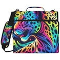 ALAZA Zipper Binder Rainbow Leopard Pattern 2 inch 3 Ring 500 Sheet ...
