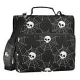 thumbnail image 1 of ALAZA Zipper Binder Skull in Web 3 Ring Trapper Keeper File Folder Organizer Bag, 1 of 8