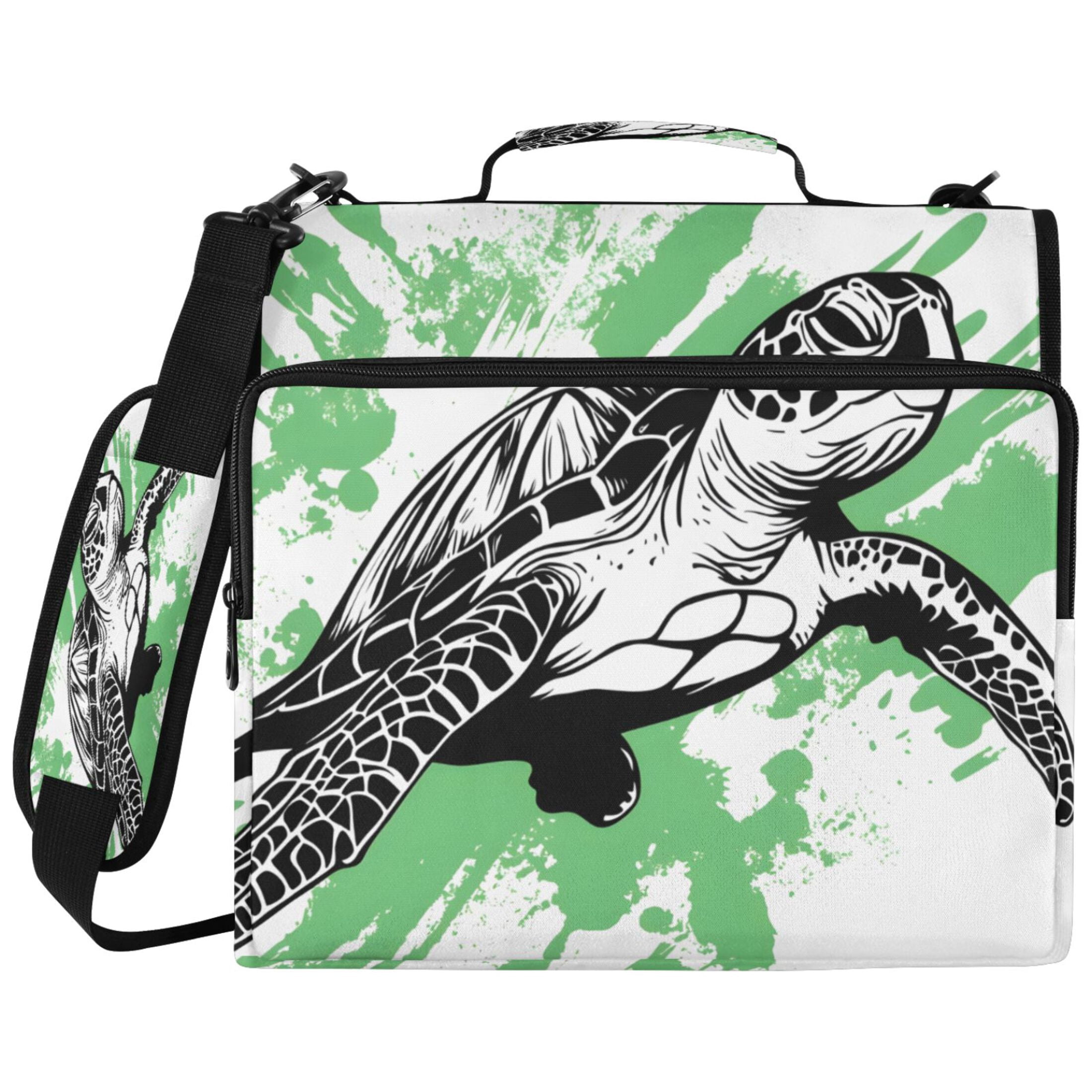 ALAZA Zipper Binder Turtle Watercolor Pattern 2 inch 3 Ring 500 Sheet ...