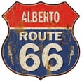 thumbnail image 1 of ALBERTO Route 66 Sign Shield Metal Gift Man Cave Gift 211110002368, 1 of 1