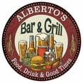 thumbnail image 1 of ALBERTO'S Bar and Grill 12" Round Metal Sign Kitchen Wall Decor 200120020368, 1 of 1