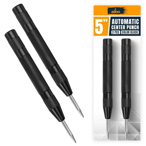 ALBO 5 Inch Automatic Center Punch 2 Piece 2 Pack