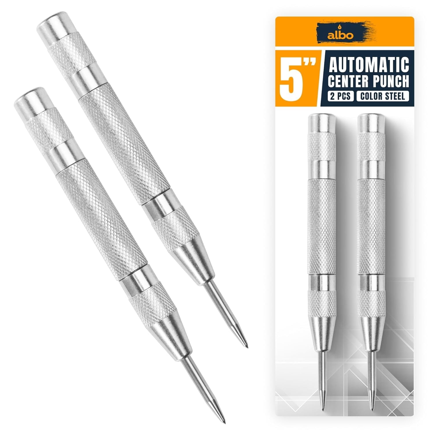 ALBO Automatic Center Punch 2 Piece - Walmart.com