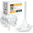 thumbnail image 1 of ALBO Tile Leveling System Base Plates 1/8" - 250 PCS - Professional Floor & Wall Spacers, Anti-Lippage Installation Clips for All Tile Formats, Self-Leveling Spacer System, 1 of 5