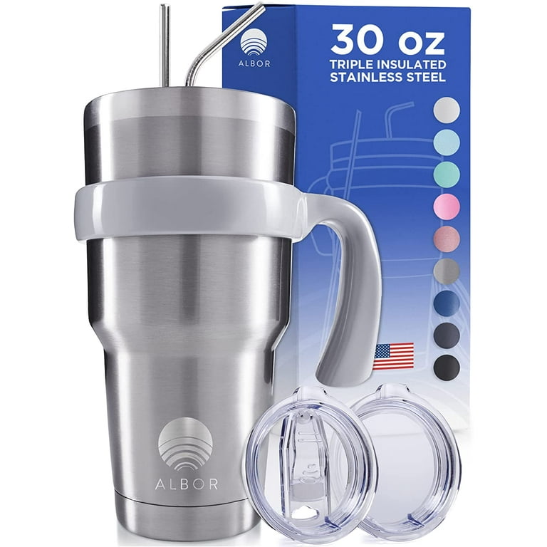 ALBOR 40 oz Tumbler With Handle and Straw, Coffee Tumblers with Lids and  Straws, Insulated Tumbler W…See more ALBOR 40 oz Tumbler With Handle and