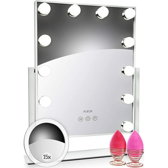 ALBOR Makeup Vanity Mirror with Led Lights