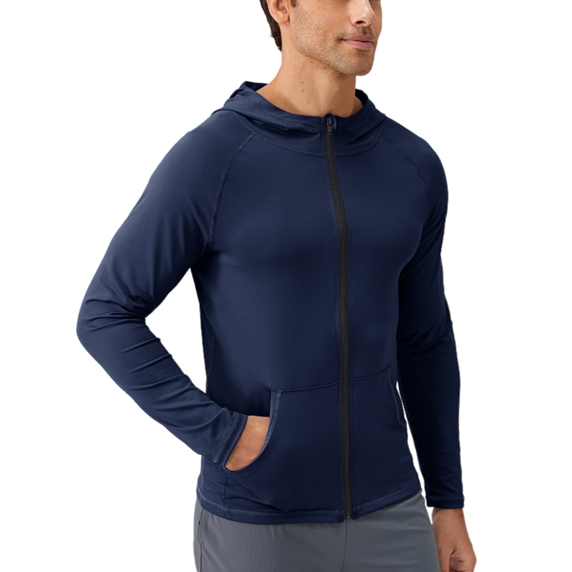 トップス Reebok atmos KEBOZ SWEAT HOODIE NAVY Reebok Men's Active Fleece Hoodie with Kangaroo Pocket, Up