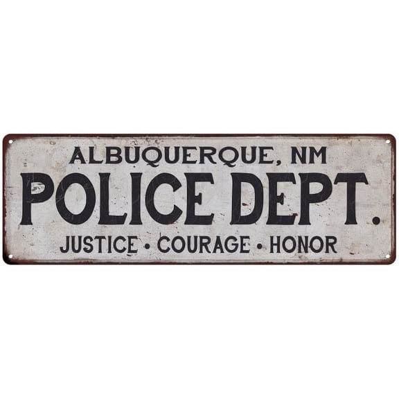 ALBUQUERQUE, NM POLICE DEPT. Home Decor Metal Sign Gift 6x18 106180012023