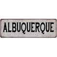 thumbnail image 1 of ALBUQUERQUE Vintage Look Rustic Metal 6x18 Sign City State 206180041312, 1 of 1