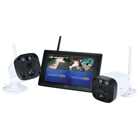 ALC AWS4388 Observer HD Plus 4-channel 2304 X 1296 HD+ 3-piece Surveillance System With 7-inch Touchscreen Monitor And 2 Outdoor Cameras