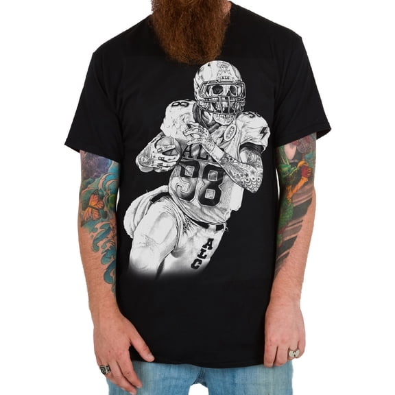 ALC Apparel Men's Touchdown Slim-Fit T-Shirt Black L