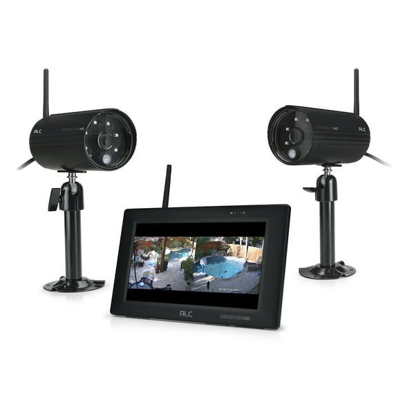 ALC Home Security 1080p Full HD Cameras with Monitor AWS3377