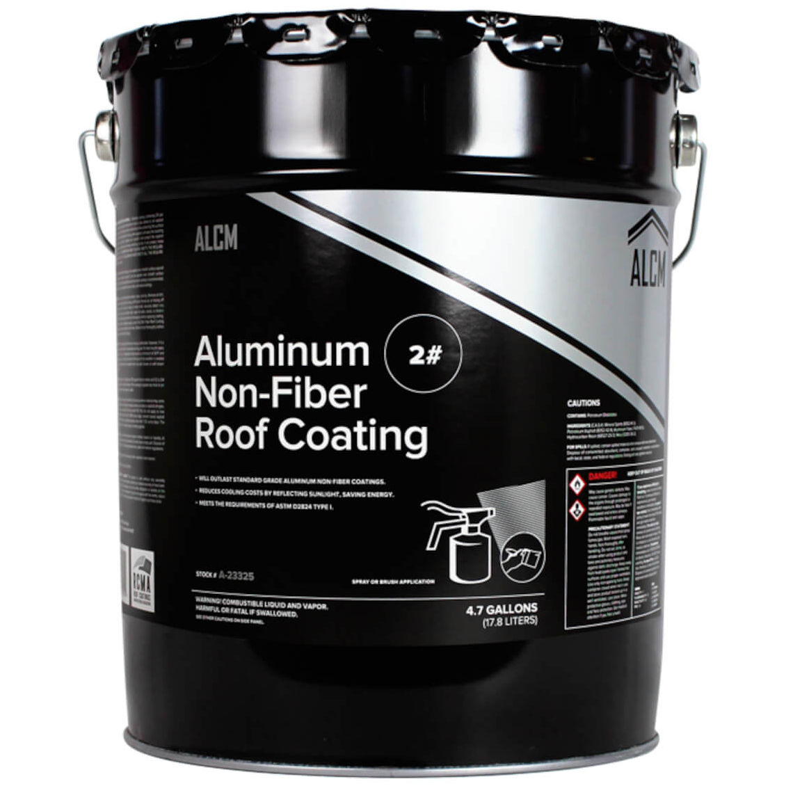 ALCM 2# Aluminum No Fiber Roof Coating