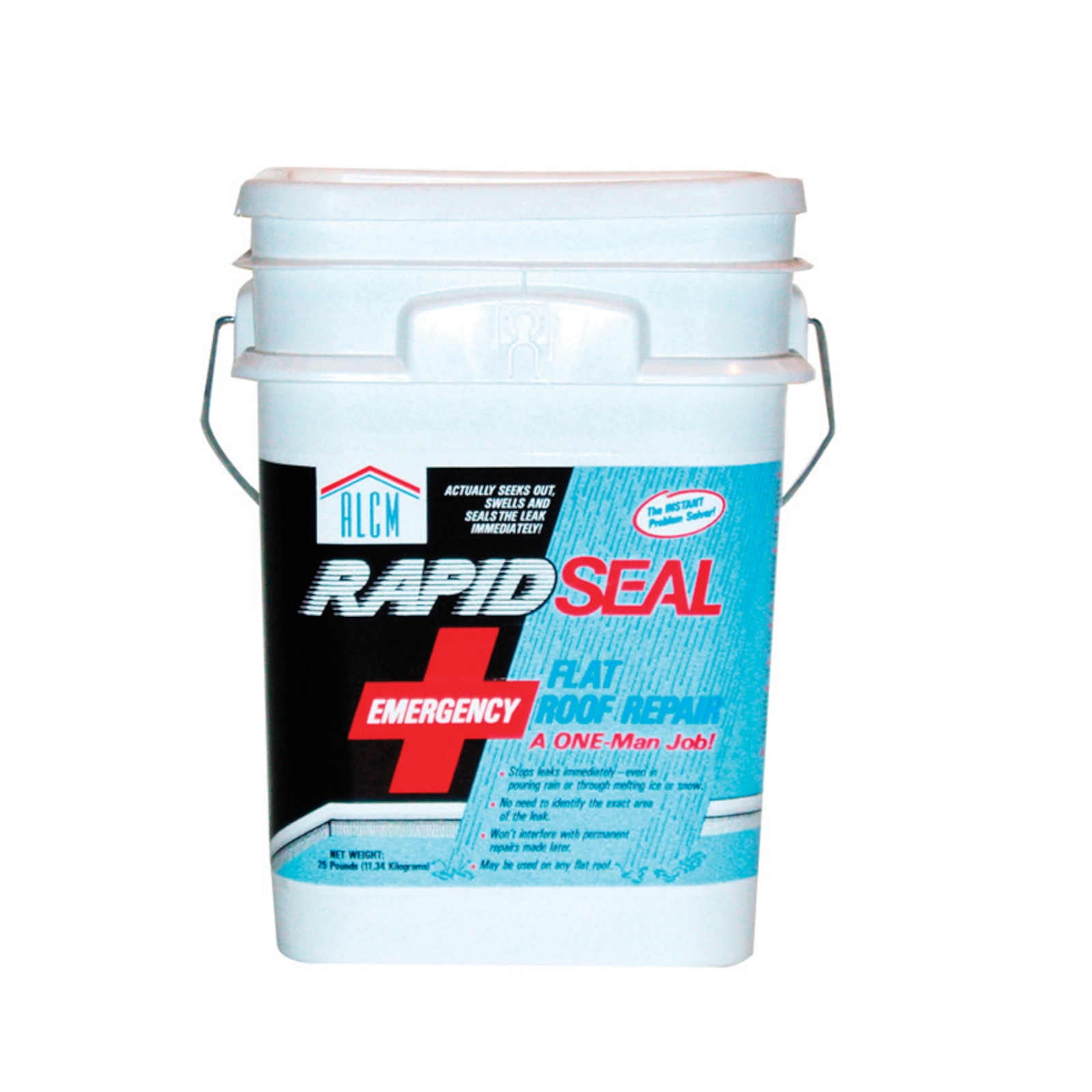 Rapid Seal Water Resistant Flat Roof Repair Paste, 25 lb