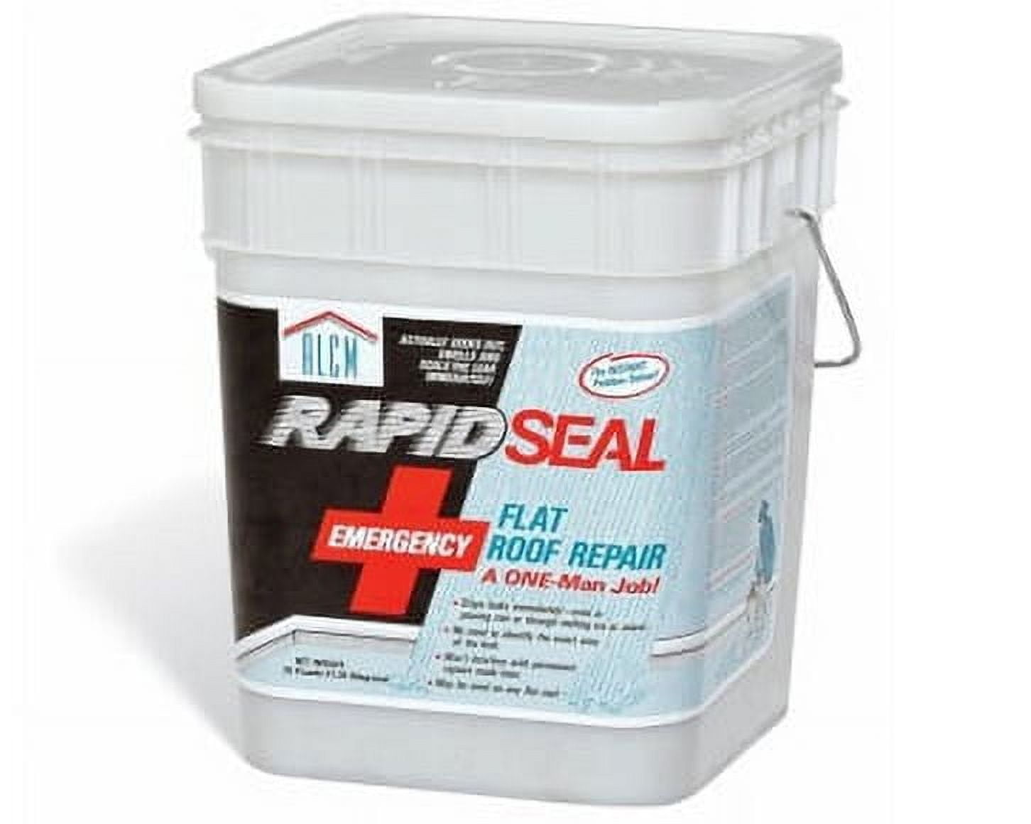 Rapid Seal Water Resistant Flat Roof Repair Paste, 25 lb