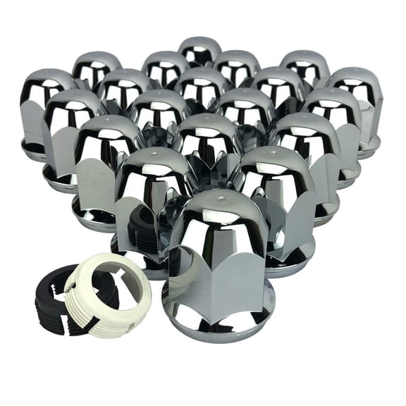 ALCOA 20 33mm Hex Flange Hug A Lug Nut Covers with Inner Clamps