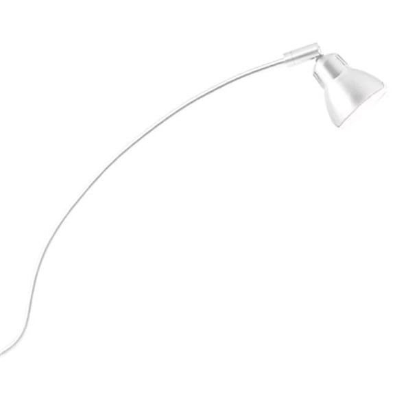 ALCR011-WHWH-Jesco Lighting-Pam - One Light Low Voltage Clamp Arclight with Periscope-White Finish