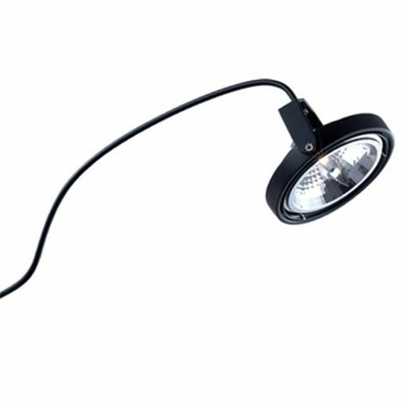 ALCR153-BKBK-Jesco Lighting-Fred - One Light Low Voltage Clamp Arclight with Arm-Black/Black Finish