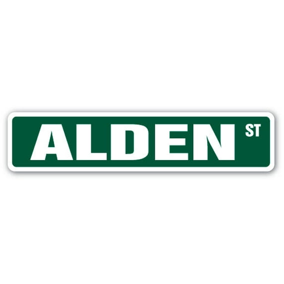 ALDEN Street Sign Childrens Name Room Sign | Indoor/Outdoor | 24" Wide