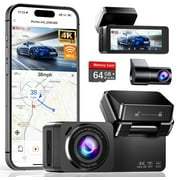 ALDF Dash Cam, 4K+2.5K Full HD Dash Cam Front and Rear, Dash Camera for Cars with Built-in WiFi, 3.16”IPS Screen Dashcam, Night Vision, Loop Recording, G-Sensor, Parking Mode