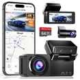 thumbnail image 1 of Dash Cam, 4K+2.5K Full HD Dash Cam Front and Rear, Dash Camera for Cars with Built-in WiFi, 3.16”IPS Screen Dashcam, Night Vision, Loop Recording, G-Sensor, Parking Mode, 1 of 7