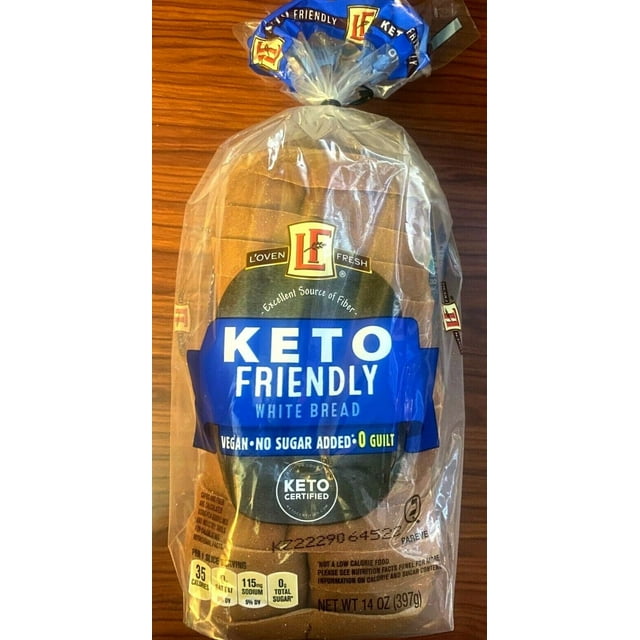 ALDI L’OVEN FRESH Keto Friendly WHITE Bread ZERO Net Carbs VEGAN 1 Loaf