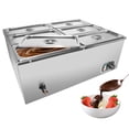 thumbnail image 1 of ALDKitchen Bain Marie Steam Warmer | Electric Buffet Food Warmer | Stainless Steel | 6 tanks | 110V, 1 of 15