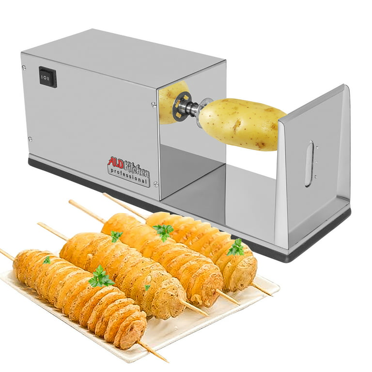 GCP Products Commercial Potato Slicer Electric Tornado Potatoes Spiral Cutter  French Fry Machine Stainless Steel With