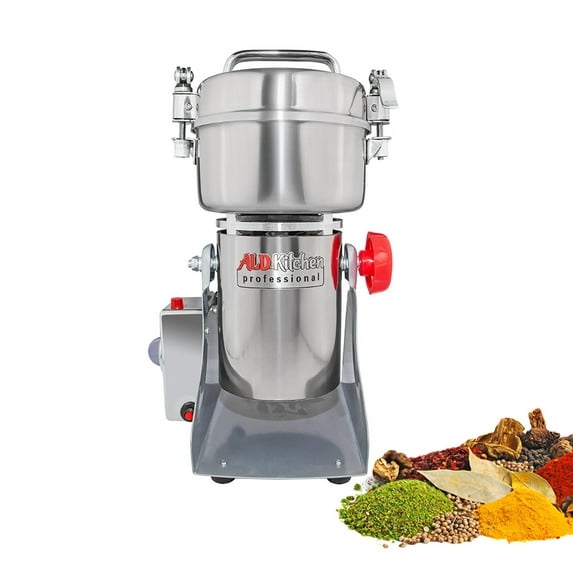 ALDKitchen Grain Mill Grinder | High-Speed Powder Machine | Swing Type Pulverizer 200 Gr | 110V