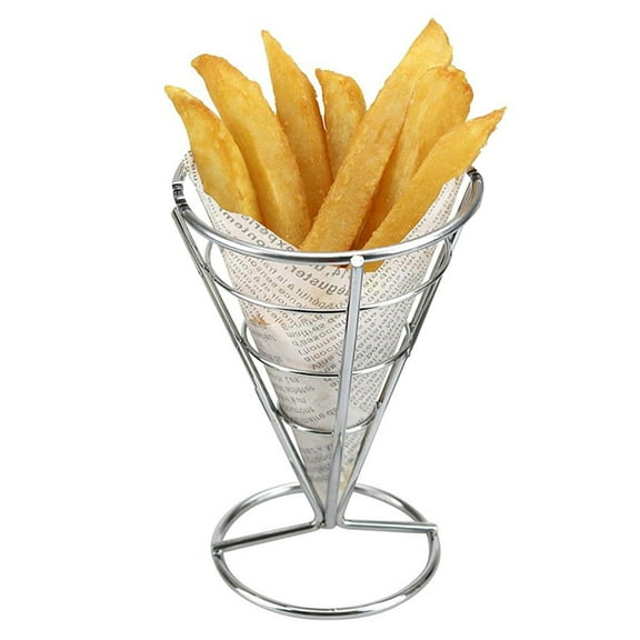 ALDKitchen Metal Cone | Serving Rack | Metal Snack Holder | Conical Stand | 2 Pcs