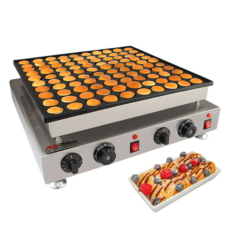 Mini Pancake Maker for 36 Holes Mini Dutch Pancakes 110V Pancake Pan  Commercial