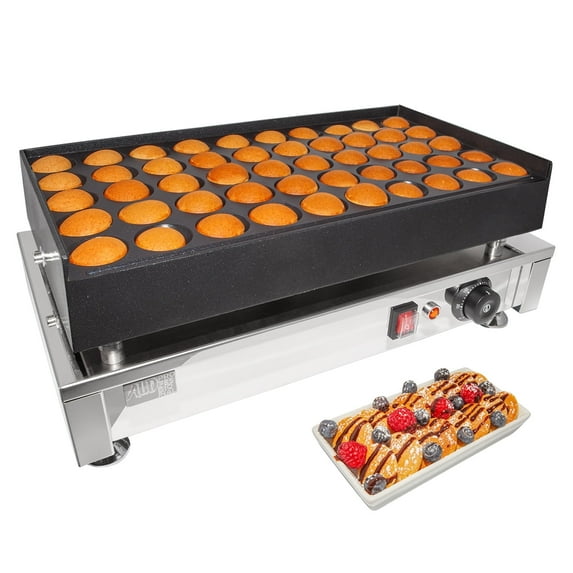 ALDKitchen Poffertjes Making Machine | 50 Pcs | Nonstick Coating | 110V