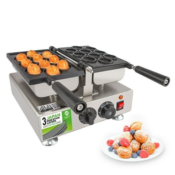 ALDKitchen Walnut Crisp Maker | Walnut Sweet Cake | 10 Pcs | Nonstick | 110V