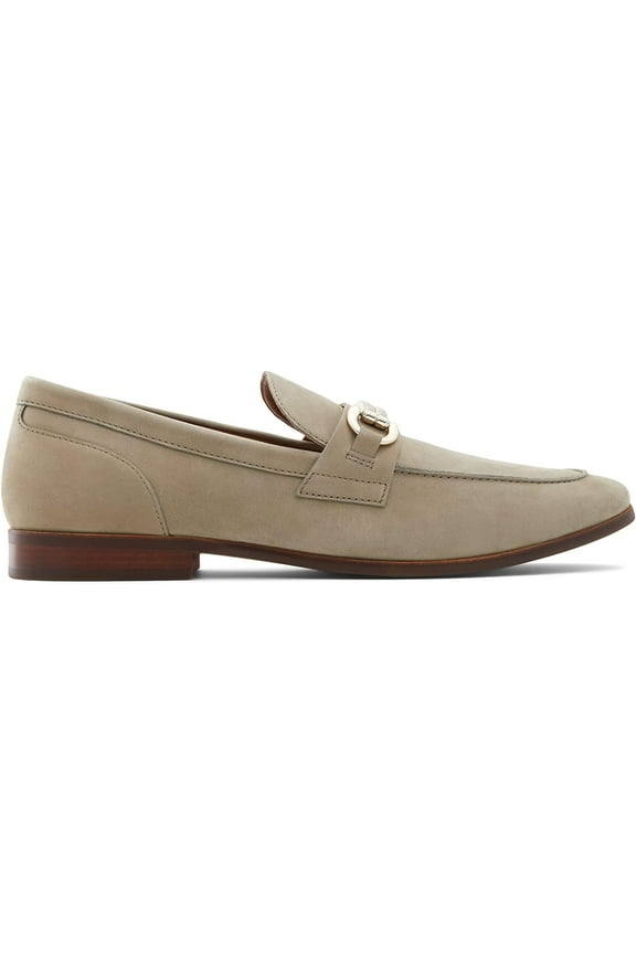 Men's Shoes Loafers Flat, Round Toe Beige,