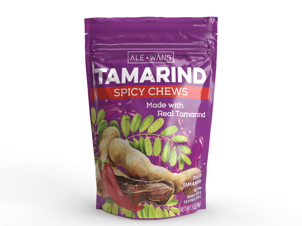 ALE + WANG Tamarind Spicy Chews | Made With 100% Natural Dried Sweet Tamarind With Thai Chili | Great Alternative To Herbal Fruits (1-Pack)