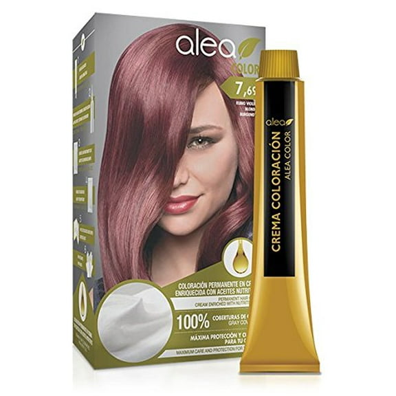 ALEA - Women's Hair Dye - Alea Color - No. 7.69 K - Violin Blonde Color - Permanent Cream Hair Color - with Argan and Macadamia Oil - Gray Coverage - Maximum Protection and Care