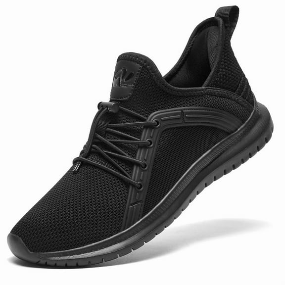 ALEADER Womens Tennis Shoes,Energycloud Comfort Slip On Fashion Sneakers Slip On Tennis Shoes,ALL Black,Size 7.5