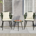 thumbnail image 1 of ALEAVIC 3-Piece Outdoor Rattan Patio Furniture Set, Outdoor Wicker Conversation Chair Sets with Coffee Table, 1 of 5