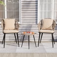 thumbnail image 1 of ALEAVIC 3-Piece Outdoor Rattan Patio Furniture Set, Outdoor Wicker Conversation Chair Sets with Coffee Table, 1 of 6