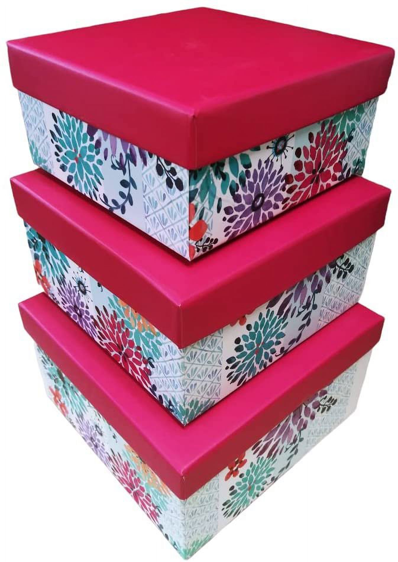 ALEF Elegant Decorative Themed Nesting Gift Boxes 3 Boxes Nesting