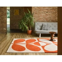 ALEF HOME Modern Rug Hand-Tufted Art Deco Geometric Multicolor Area Rug, 5' x 8', Non-Slip Backing