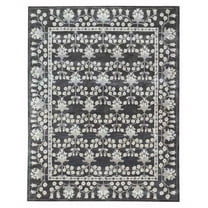 ALEF HOME Art Deco Tufted Multicolor Area Rug, 5x8 ft, Quick Dry
