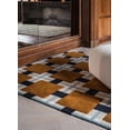 thumbnail image 1 of Modern Rug Art Deco Tufted Multicolor Grid Area Rug, 6' x 9', 1 of 5