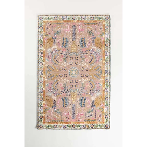 ALEF HOME Art Deco Tufted Multicolor Quick Dry Area Rug, 10x 14 ft