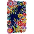 thumbnail image 1 of ALEF HOME Hand-Tufted Dark Blue Floral Design Area Rugs, 4X6, Soft, Stylish, 1 of 5
