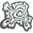 thumbnail image 1 of ALEF HOME Hand-Tufted Wool Rug, Modern Irregular Shaped Area Rug for Living Room Bedroom Dining Room Kitchen Décor | Rug Illusion Pattern(Grey -3x3), 1 of 5